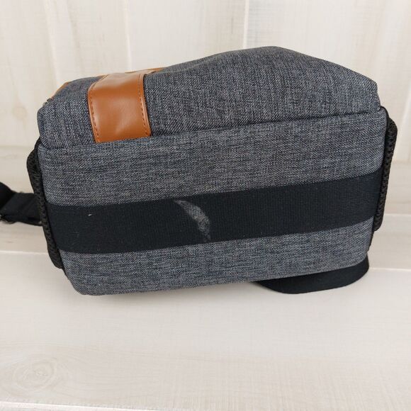 DOMISO Camera Bag Case Waterproof Anti-shock Shoulder for SLR DSLR Grey - Picture 5 of 8
